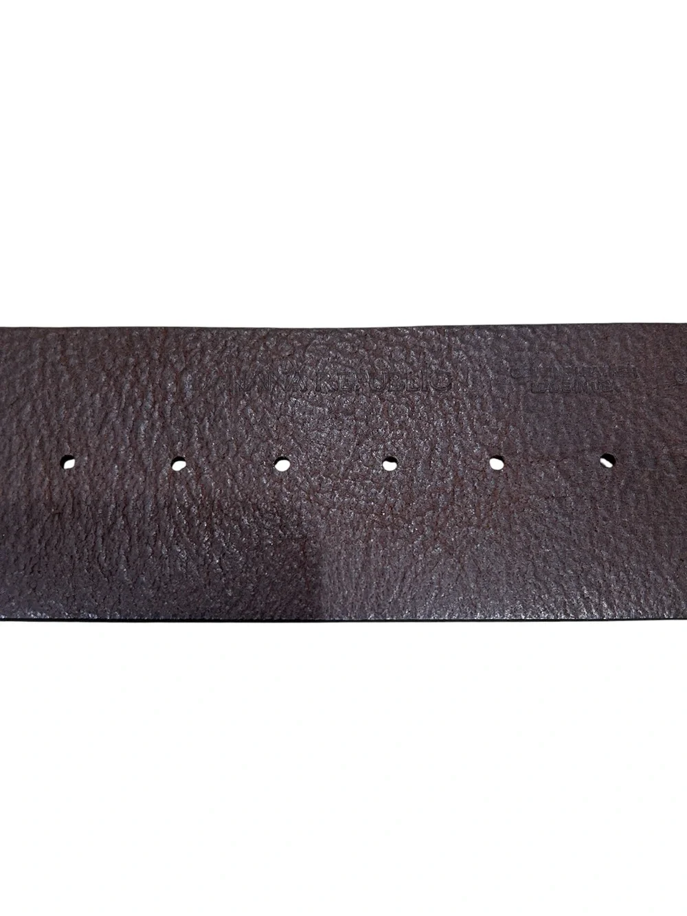 Banana Republic Dark Brown wide Leather Belt Brass Buckle USA made sz small